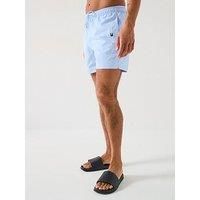 Tommy Hilfiger Medium Drawstring Swim Shorts - Light Blue