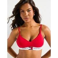 Tommy Hilfiger Heritage Cotton Lift Bralette - Red