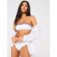 Tommy Hilfiger Essentials Bandeau Bikini Top - White