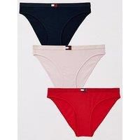 Tommy Hilfiger 3 Pack Heritage Brief - Pink