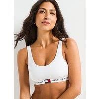 Tommy Hilfiger Women’s Unlined Bralette with Logo Underband, White (White), S