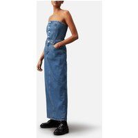 Calvin Klein Jeans Strapless Maxi Denim Dress - XS