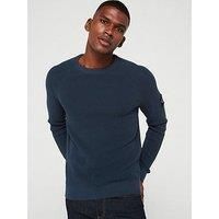 Calvin Klein Jeans Men/'s BADGE EASY SWEATER J30J323989, Blue (Ink), M