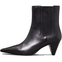 Calvin Klein Jeans Pointed Heel Ankle Boot - Black