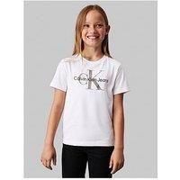 Calvin Klein Jeans Kids Calvin Klein Monogram Short Sleeve T-Shirt - White