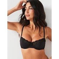 Calvin Klein Lace Detail Bra - Black