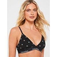 Calvin Klein Women/'s Ll Triangle 000qf5650e Triangle, Black (Black Diamond Logo Print), S