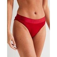 Calvin Klein Red Logo Brief - Red