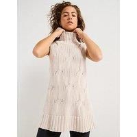 Calvin Klein Jeans Cable Knit Sleeveless Top - White