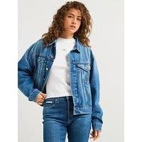 Calvin Klein Jeans Boxy Denim Jacket - Blue