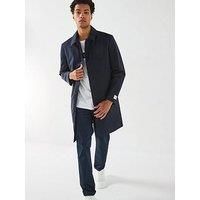 Calvin Klein Twill Technical Overcoat - Navy