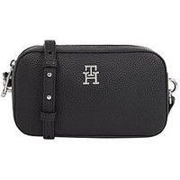 Calvin Klein Women/'s CK Must EW DBL Compartment XBODY Crossovers, Black, One Size