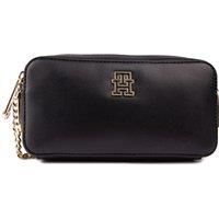 Tommy Hilfiger Women/'s TH Timeless Chain Camera Bag Crossovers, Black, OS