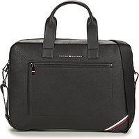 Tommy Hilfiger Men/'s TH Central Slim Computer Bag, Black, OS