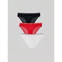 Tommy Hilfiger Women’s 3 Pack Bikini Briefs with Lace