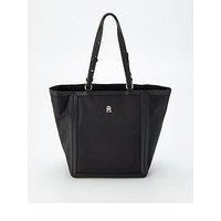 Tommy Hilfiger Women/'s TH Essential S Tote AW0AW15717, Black (Black), OS