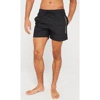Tommy Hilfiger Medium Drawstring Swim Shorts - Black
