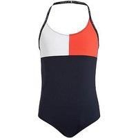 Tommy Hilfiger Girl/'s One Piece UG0UG00720 Regular, Desert Sky, 12-14 Years