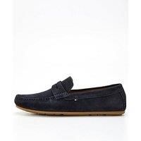 Tommy Hilfiger  CASUAL HILFIGER SUEDE DRIVER  men's Loafers / Casual Shoes in Marine