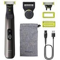 Philips OneBlade Pro 360 Authentic Face & Body Electric Beard Trimmer, Shaver and Bodygroomer, 2X 360 Blades, 1x 20-Length Comb, 1x Body Kit, 1x Soft Pouch, QP6552/30