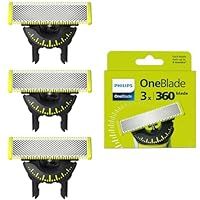 Philips OneBlade 360 Replacement Blades, For OneBlade Electric Shaver and Trimmer, 3 Pack, Model QP430/60