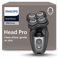 Philips Head Shaver Pro 7000 Series - Skull Shaver for Men and Women, 360° Flexing Head & ComfortCut Blades for Clean Shave, Gentle on Skin, Model HS7980/15