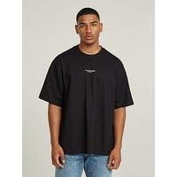 G-Star Men/'s Center Chest Boxy T-Shirt, Black (dk black D24780-C336-6484), L