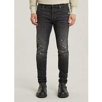 G-Star Men/'s 3301 Slim Jeans, Blue (worn in black metal restored 51001-D497-H101), 30W / 32L
