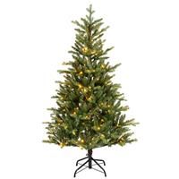 Everlands 6ft Pre-Lit Artificial Christmas Tree, 320 Warm White LEDs, 1234 Branch Tips, Green