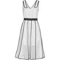 Karl Lagerfeld  KL EMBROIDERED LACE DRESS  women's Dress in White