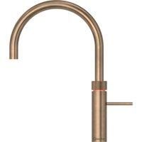 Quooker FNRPTB Fusion Round Spout Boiling Water Tap in Patinated Brass