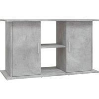 vidaXL Stable and Elegant Engineered Wood Aquarium Stand - Concrete Grey with Ample Storage and Sleek Design, Size 101x41x58 cm/'
