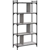 Bookcase Office 6-Tier Book Shelf Rack Storage Cabinet Engineered Wood vidaXL