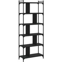 Bookcase Office 6-Tier Book Shelf Rack Storage Cabinet Engineered Wood vidaXL