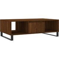 Coffee Table Smoked Oak 104x60x35 cm Engineered Wood vidaXL