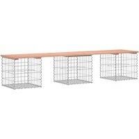 Garden Bench Park Outdoor Bench Seat Gabion Design Solid Wood Pine vidaXL