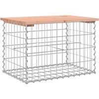vidaXL Garden Bench Gabion Design 63x44x42 cm Solid Wood Douglas