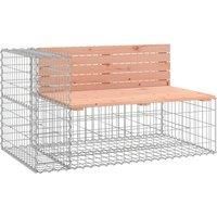 Garden Bench Gabion Design 92x71x65.5 cm Solid Wood Douglas vidaXL
