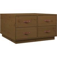 Vidaxl Coffee Table Honey Brown 80X80X45 Cm Solid Wood Pine