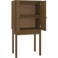Vidaxl Highboard Honey Brown 60X40X120 Cm Solid Wood Pine, Brown