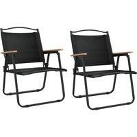 2x Camping Chairs Oxford Fabric Multi Colours 54x43x59 cm/54x55x78 cm vidaXL