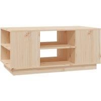 Vidaxl Coffee Table 90X49X40.5 Cm Solid Wood Pine, Brown