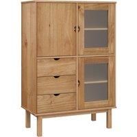 vidaXL Highboard OTTA 85x43x125 cm Solid Wood Pine