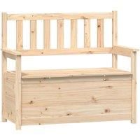 vidaXL Bench 112.5x51.5x96.5 cm Solid Wood Pine