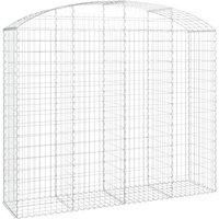 Arched Gabion Basket Galvanised Iron Mesh Wire Stone Basket Multi Sizes vidaXL