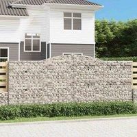 vidaXL Arched Gabion Basket 400x50x160/180 cm