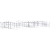Arched Gabion Raised Bed Gabion Basket Mesh Wire Stone Galvanised Iron vidaXL