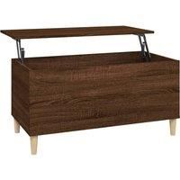 vidaXL Coffee Table Brown Oak 90x44.5x45 cm Engineered Wood