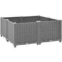 Raised Bed 80x80x38 cm Polypropylene