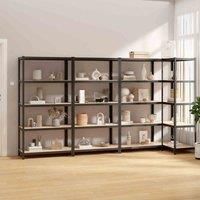 Storage Shelf Garage Organiser Holder Rack Steel and Engineered Wood vidaXL